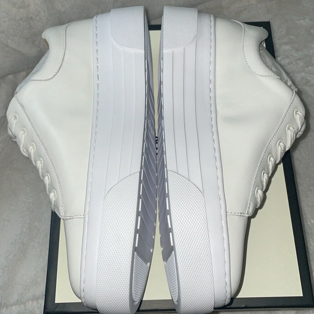 NWT J/SLIDES AMANDA White Leather Sneaker - Picture 12 of 15